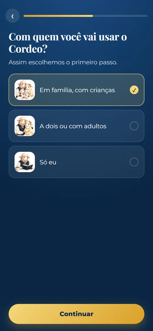 Com quem?