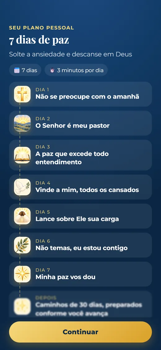 Seu plano de 7 dias
